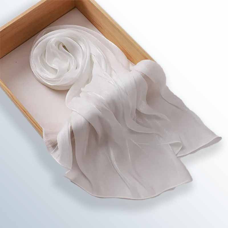 thin silk crepe scarve