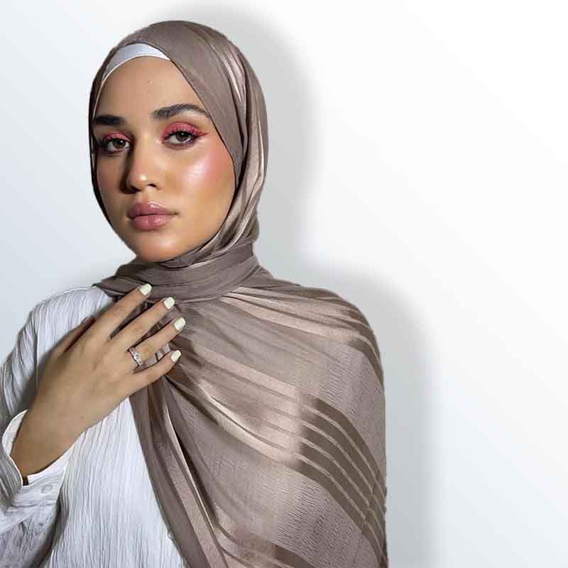 thin silk crepe scarve