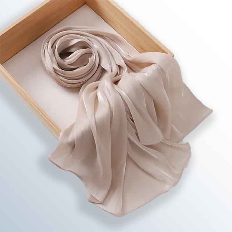 thin silk crepe scarve