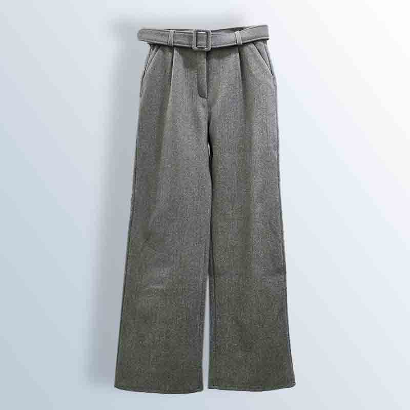 Boot Cut Wool Pants