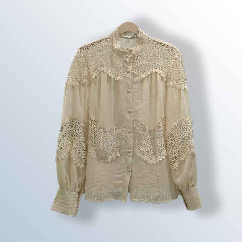 Women's chiffon shirt with georgette