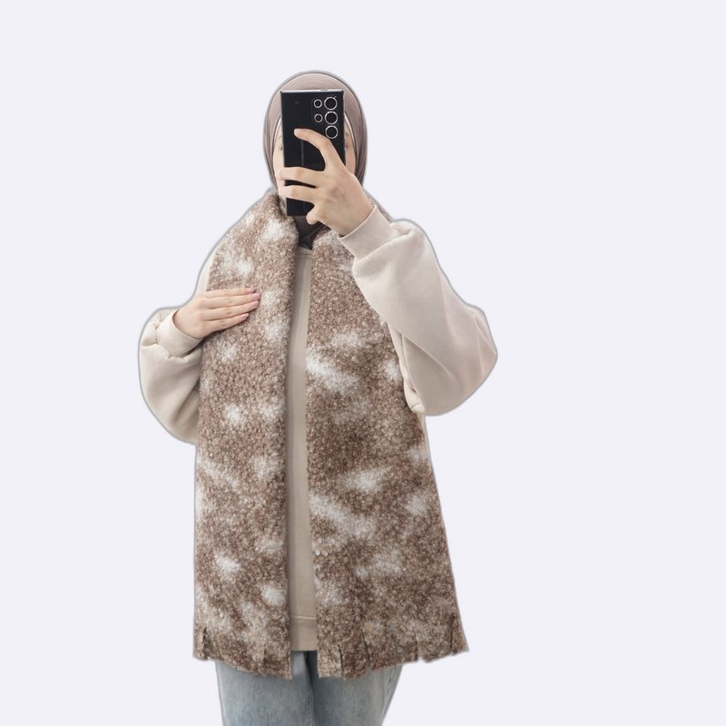 Rabbit Bouclé Winter Scarf