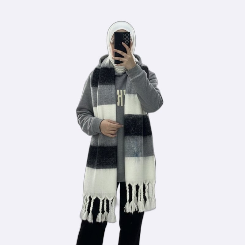 Striped Tassel Scarf Collection