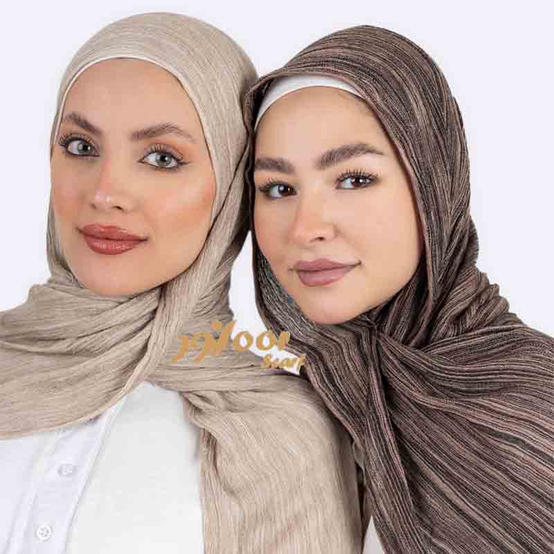Elegant Striped Jersey Hijab