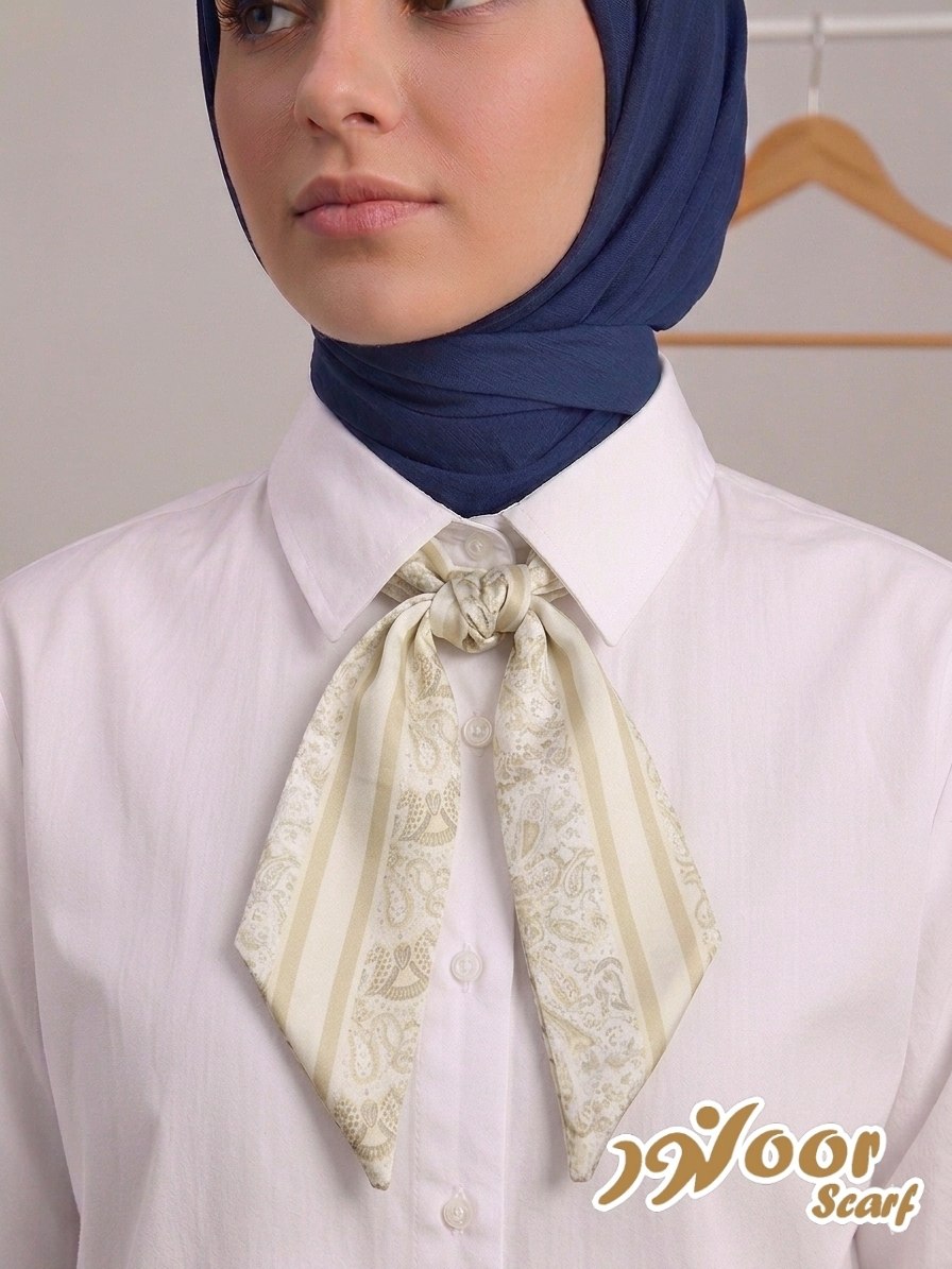 Paisley Pattern Silk Neck Scarf