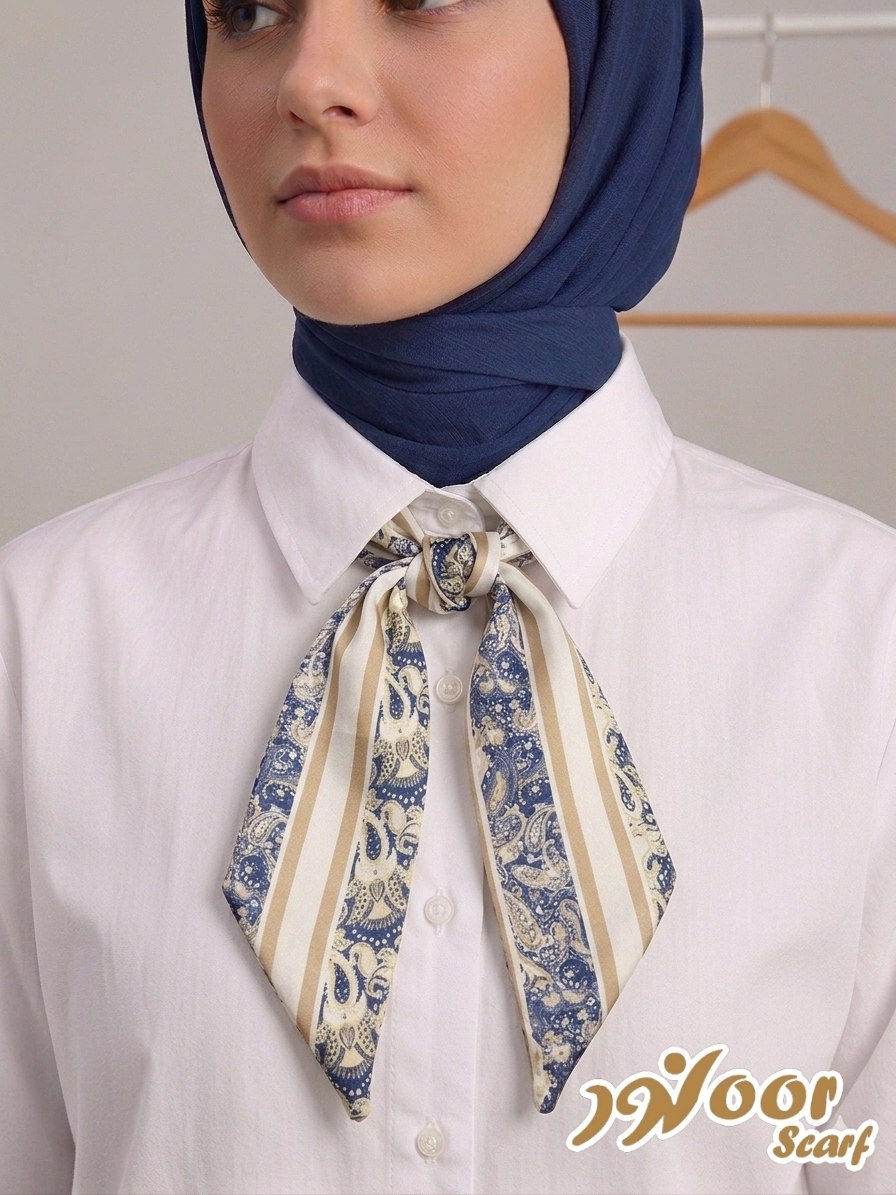Paisley Pattern Silk Neck Scarf