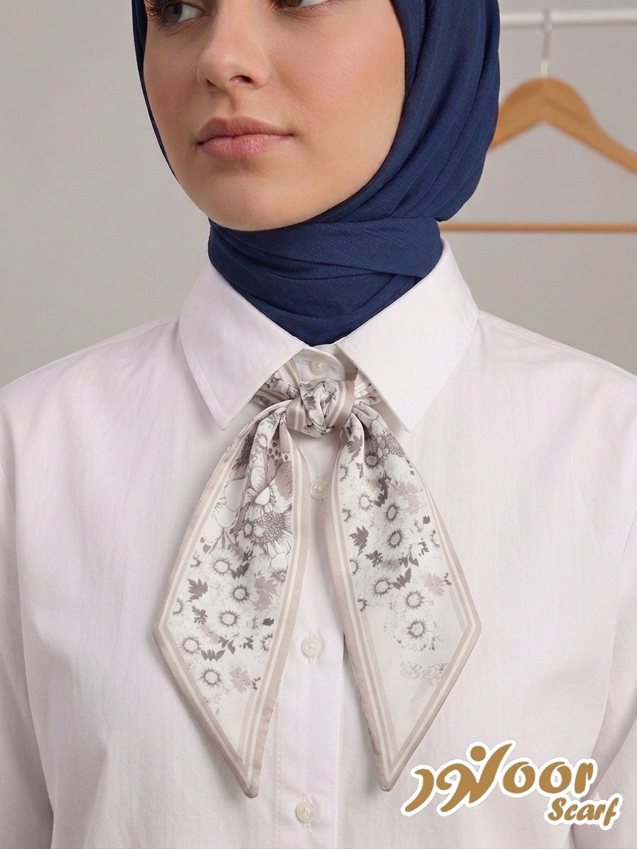 Paisley Pattern Silk Neck Scarf
