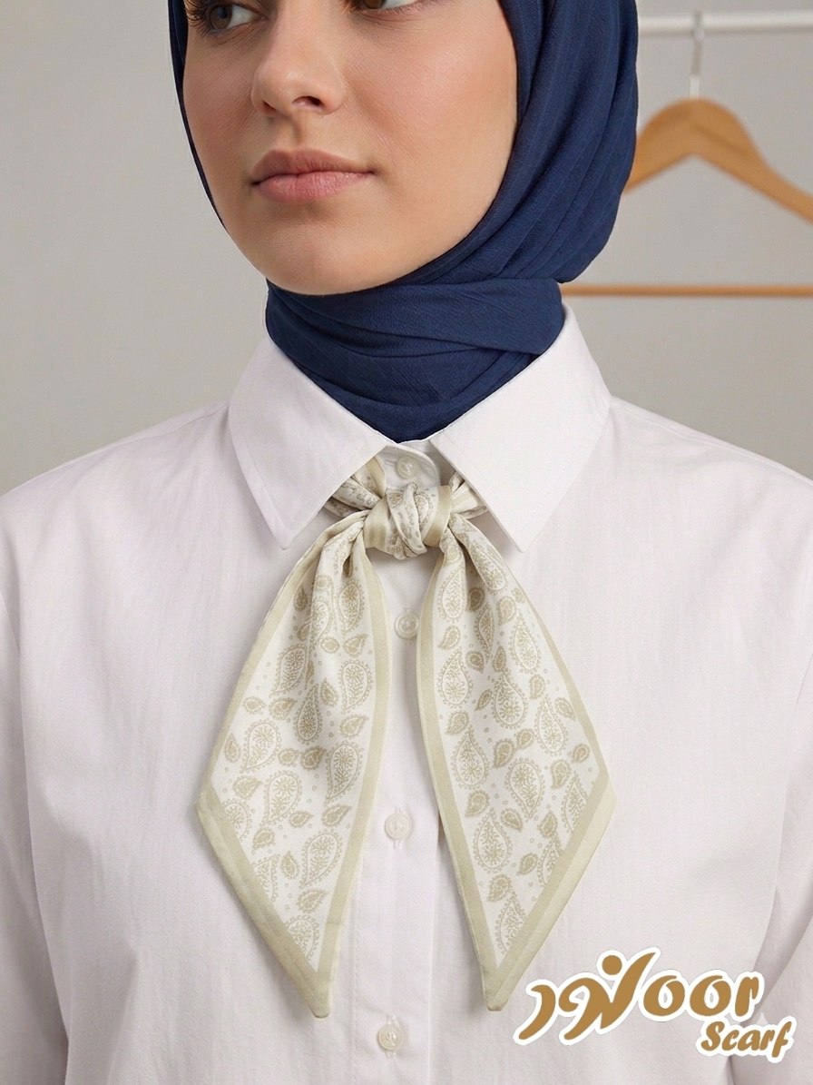 Paisley Pattern Silk Neck Scarf