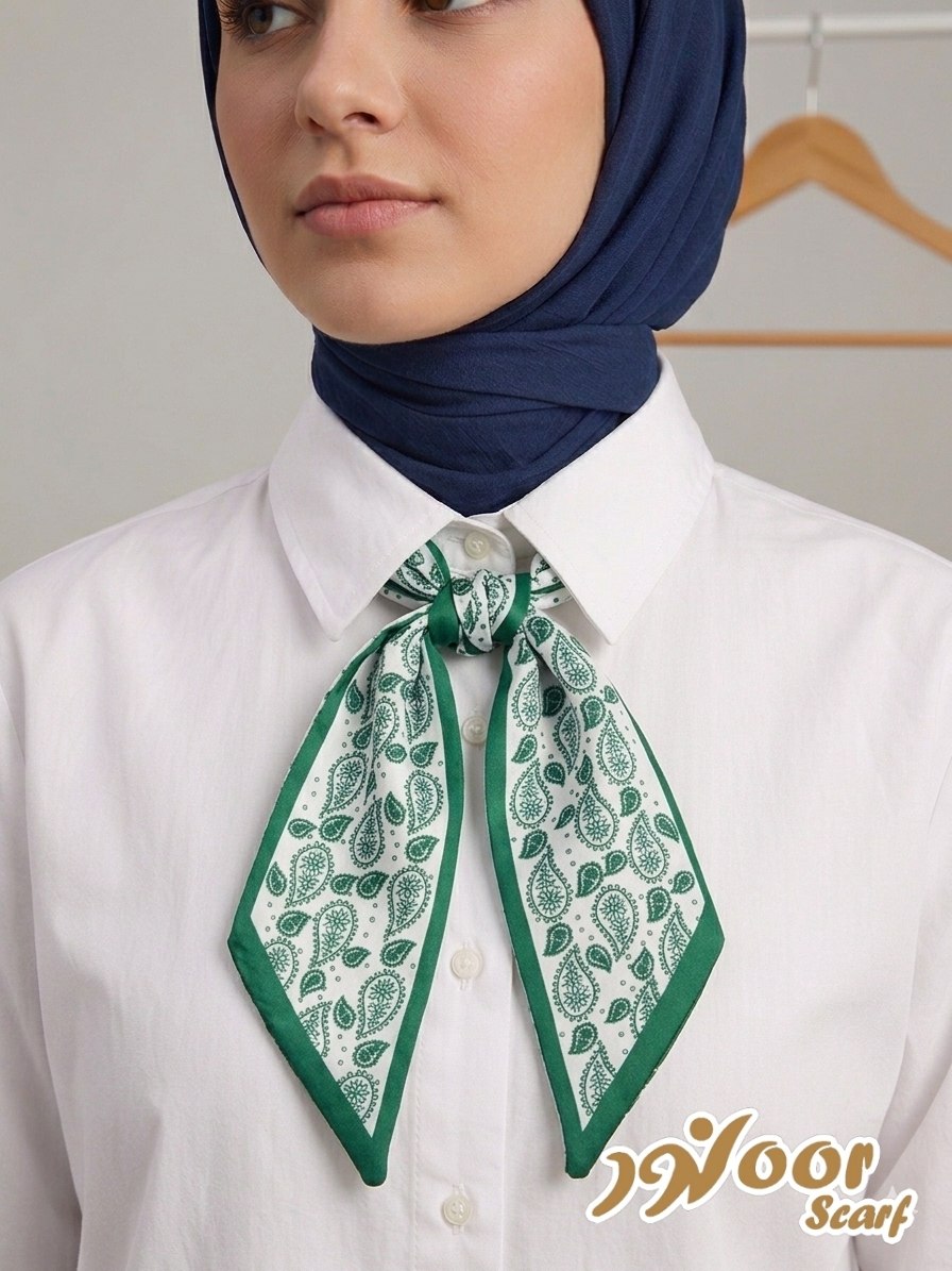Paisley Pattern Silk Neck Scarf