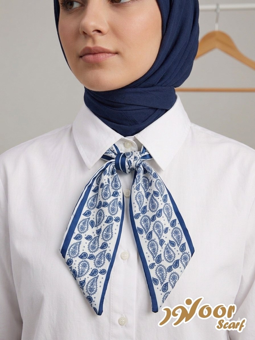 Paisley Pattern Silk Neck Scarf
