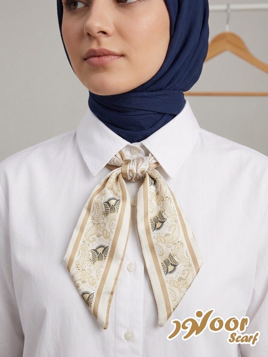 Paisley Pattern Silk Neck Scarf