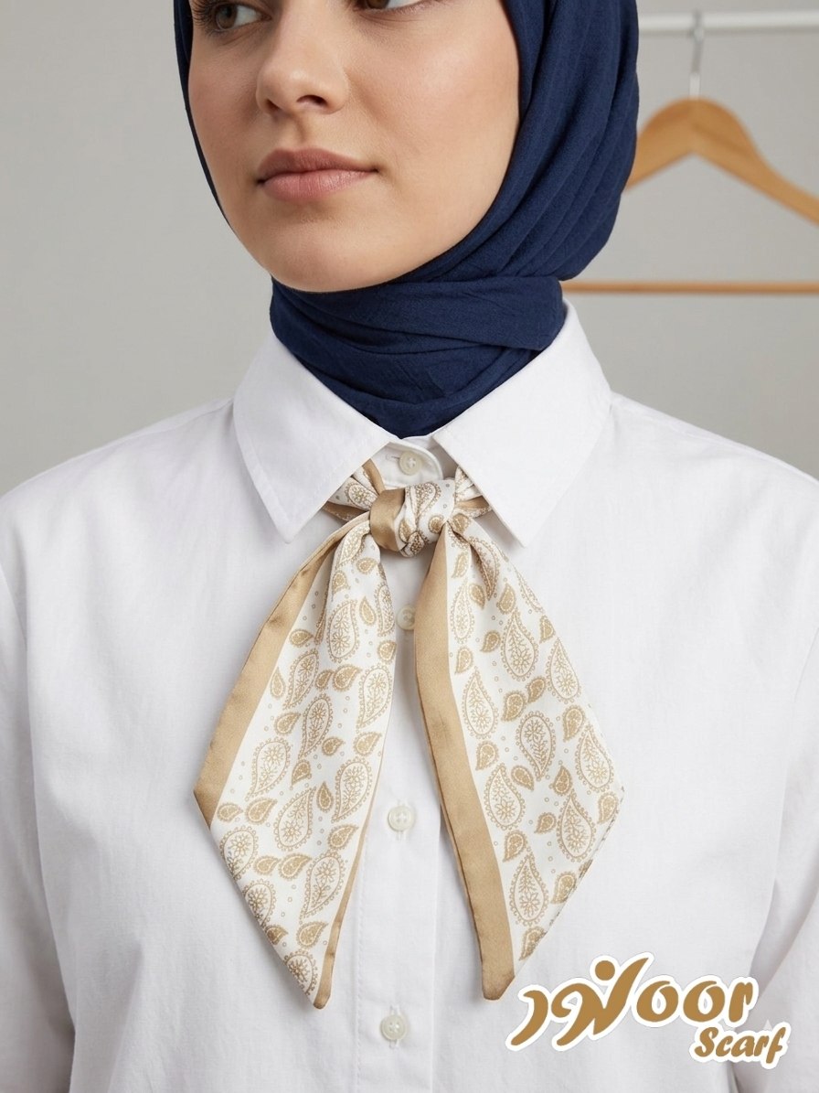 Paisley Pattern Silk Neck Scarf
