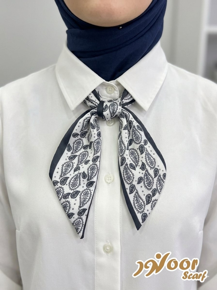 Paisley Pattern Silk Neck Scarf