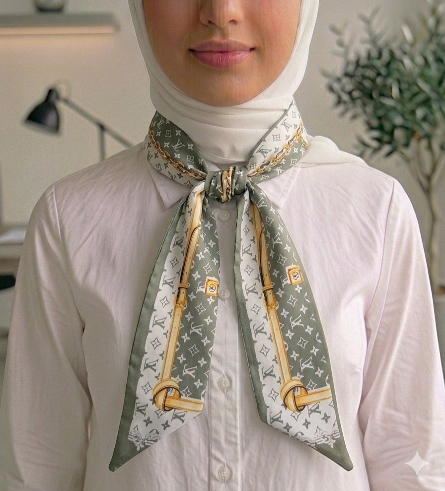 Paisley Pattern Silk Neck Scarf