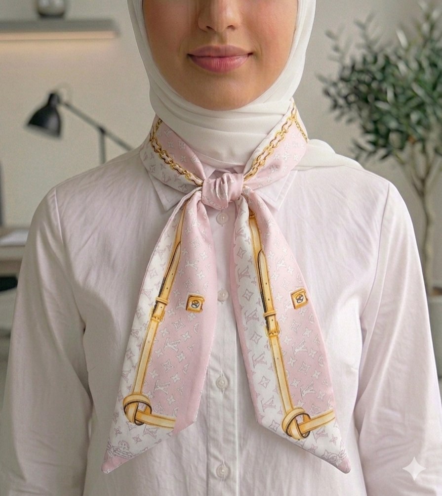Paisley Pattern Silk Neck Scarf