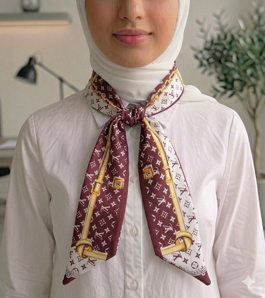 Paisley Pattern Silk Neck Scarf