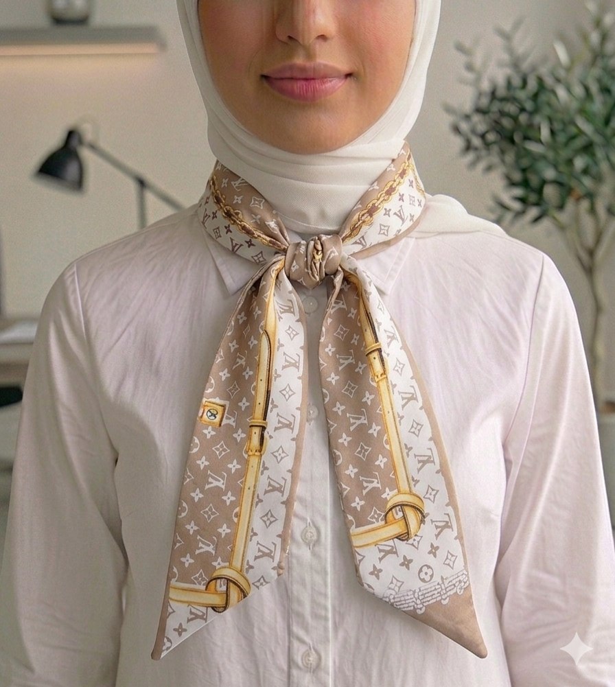 Paisley Pattern Silk Neck Scarf