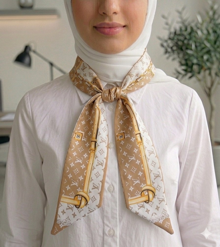 Paisley Pattern Silk Neck Scarf