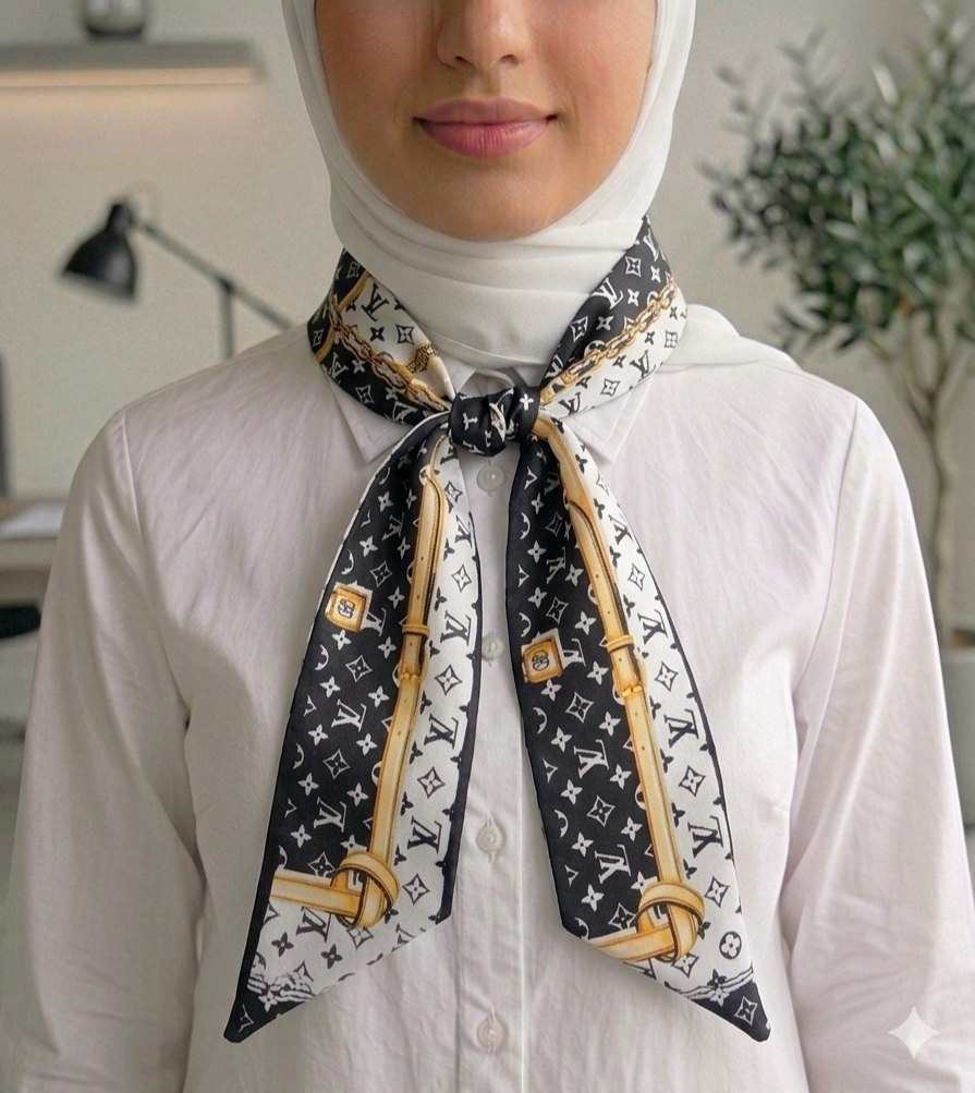 Paisley Pattern Silk Neck Scarf