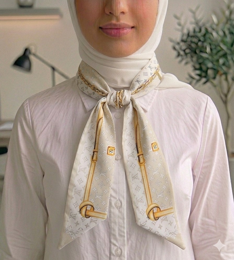 Paisley Pattern Silk Neck Scarf