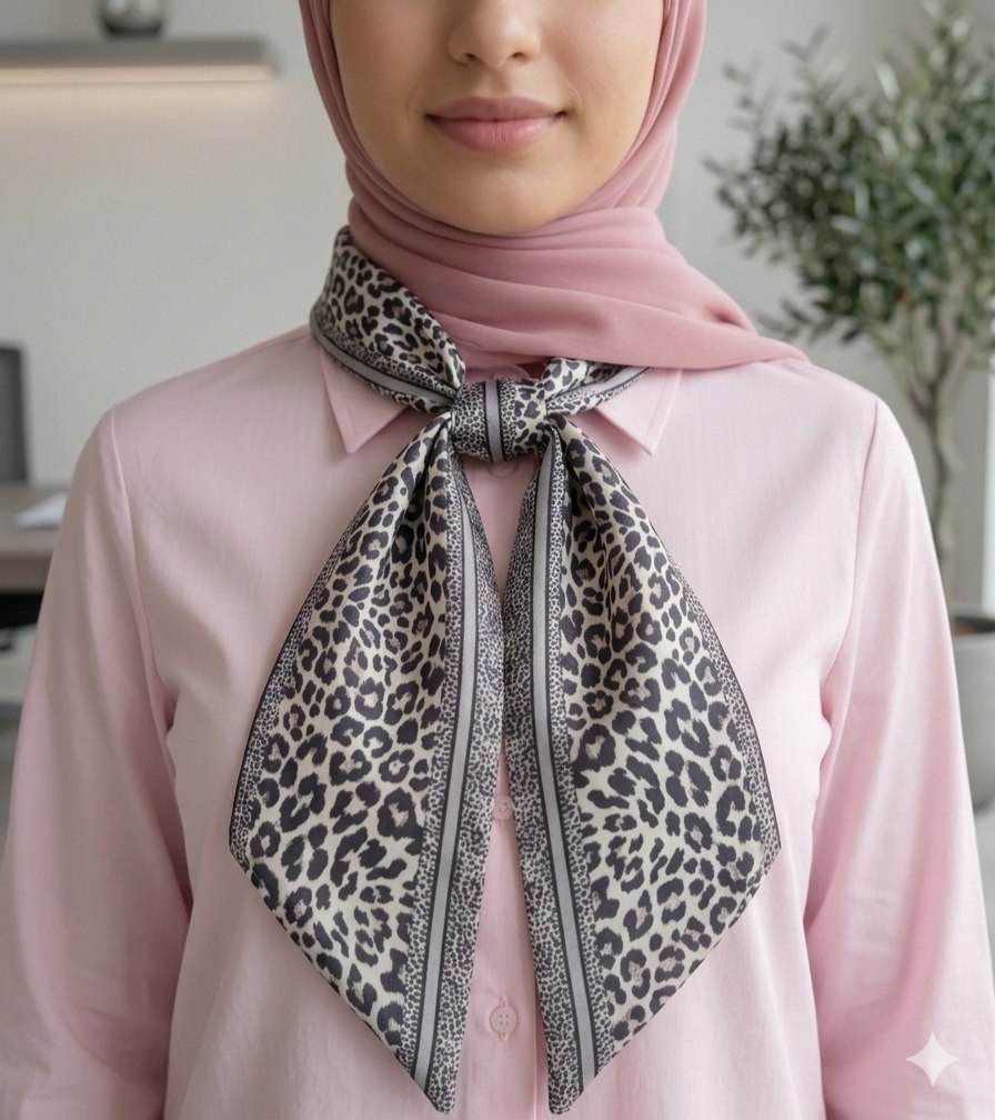Paisley Pattern Silk Neck Scarf