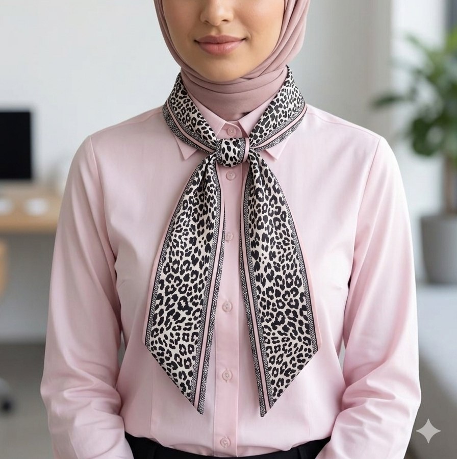Paisley Pattern Silk Neck Scarf