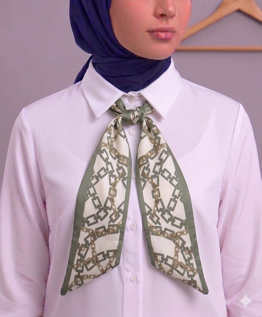 Paisley Pattern Silk Neck Scarf