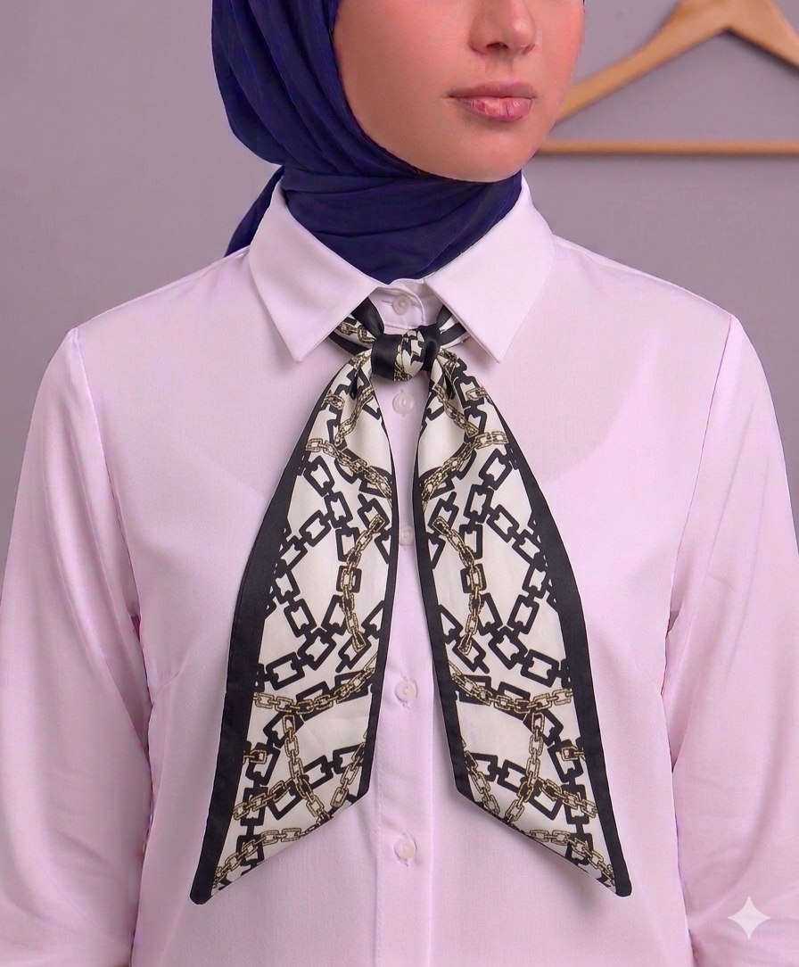 Paisley Pattern Silk Neck Scarf