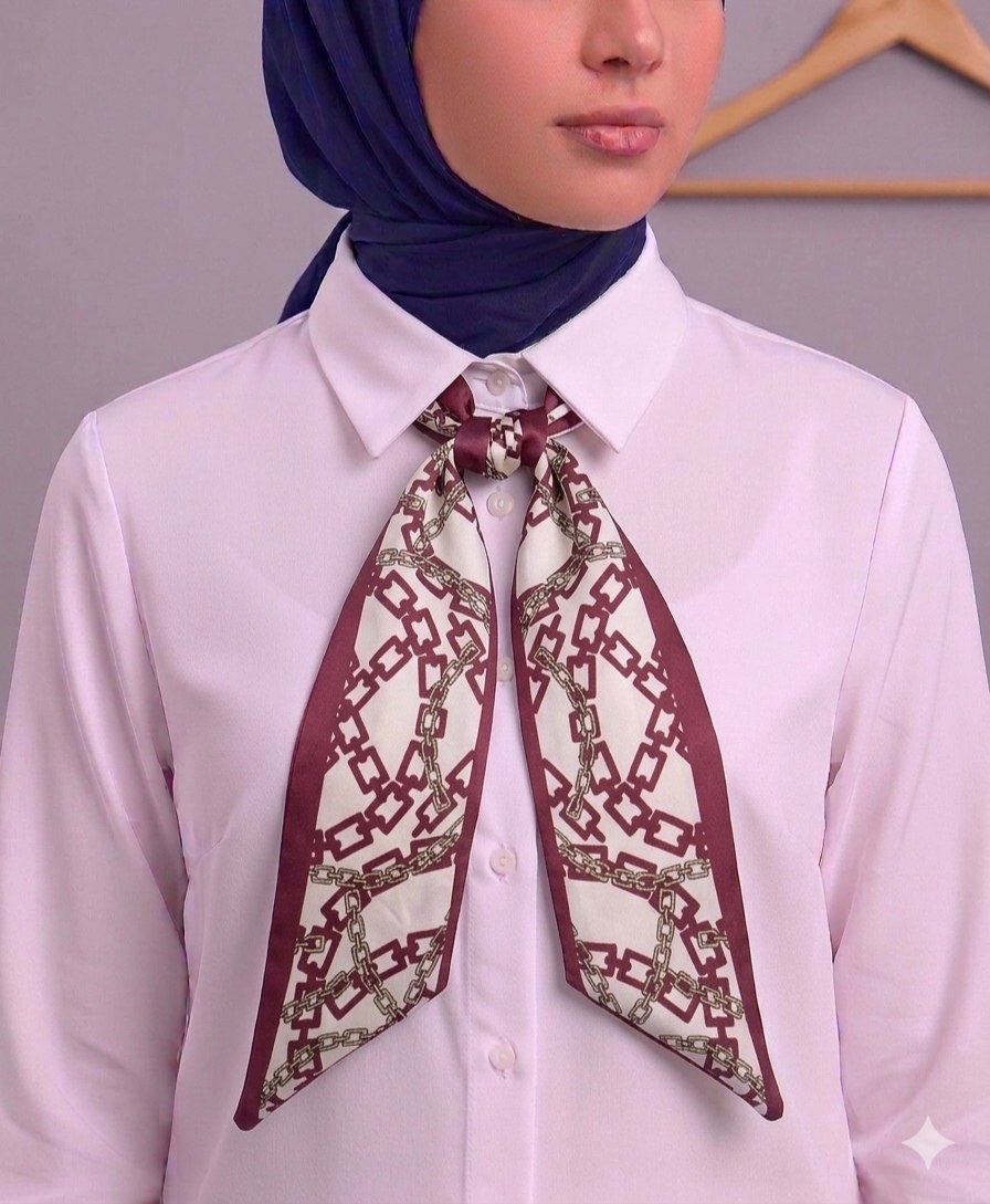 Paisley Pattern Silk Neck Scarf