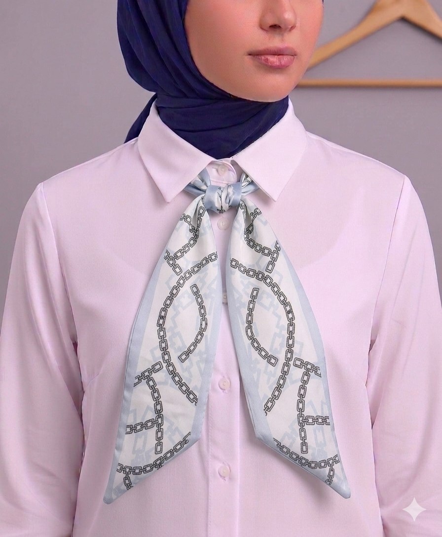 Paisley Pattern Silk Neck Scarf