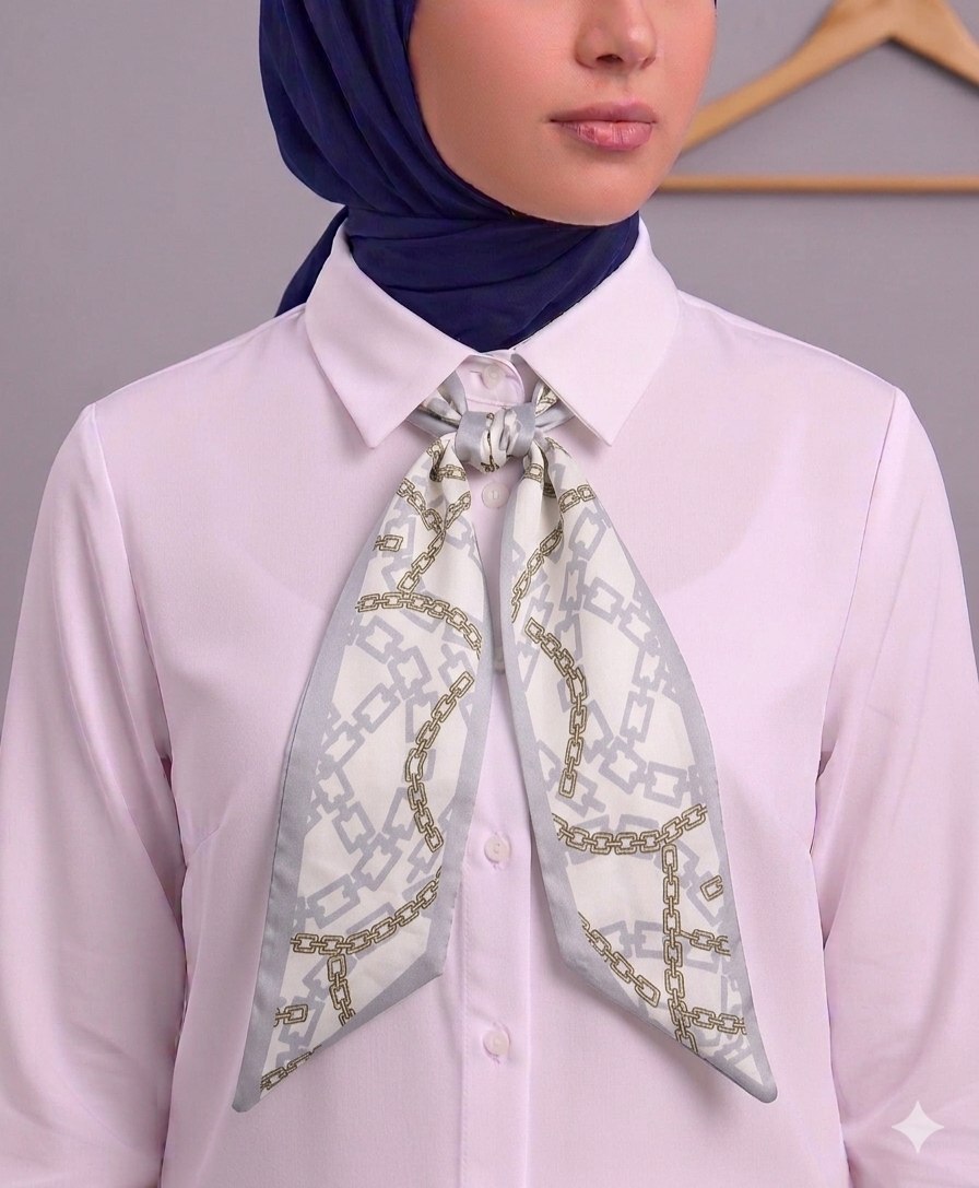 Paisley Pattern Silk Neck Scarf