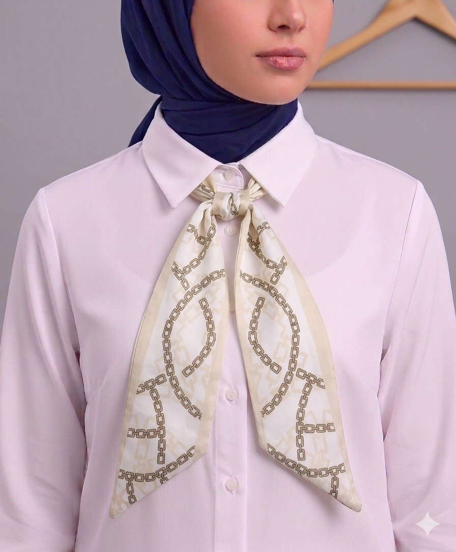 Paisley Pattern Silk Neck Scarf