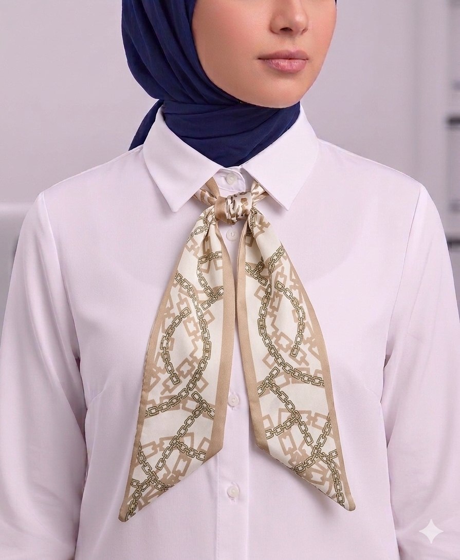 Paisley Pattern Silk Neck Scarf