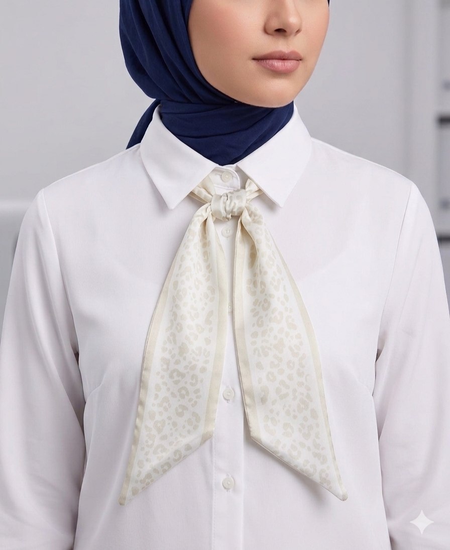 Paisley Pattern Silk Neck Scarf
