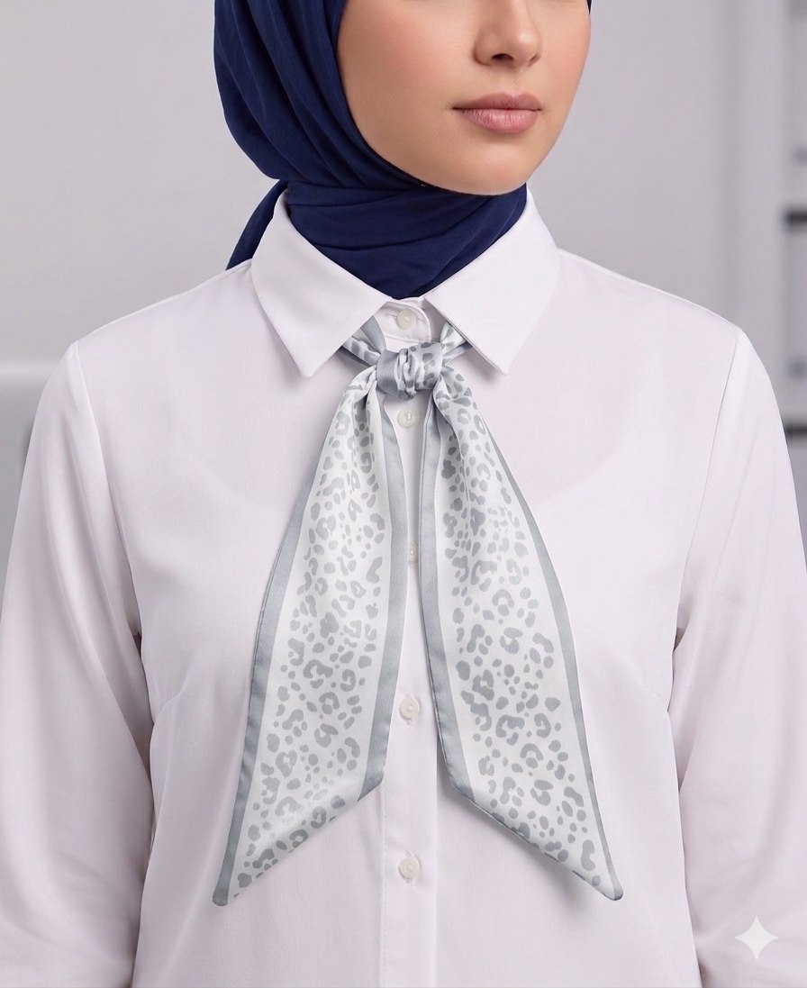 Paisley Pattern Silk Neck Scarf