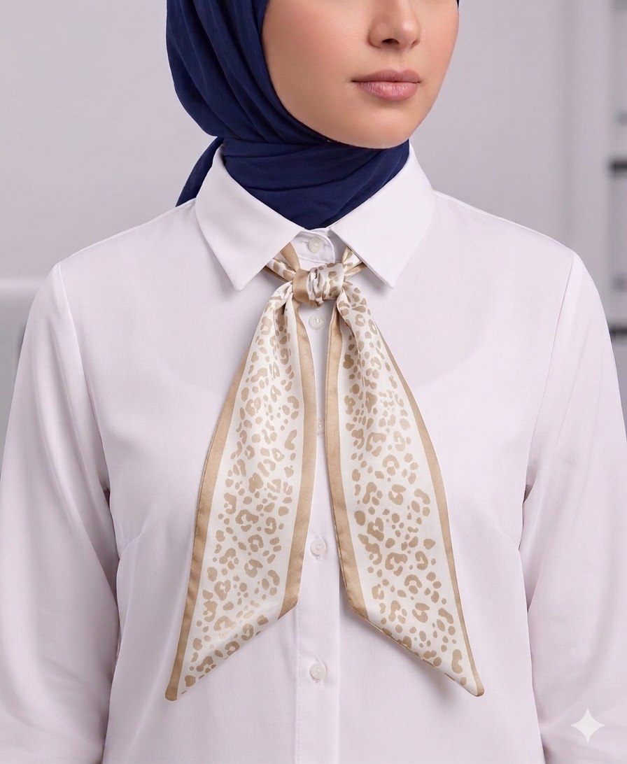 Paisley Pattern Silk Neck Scarf