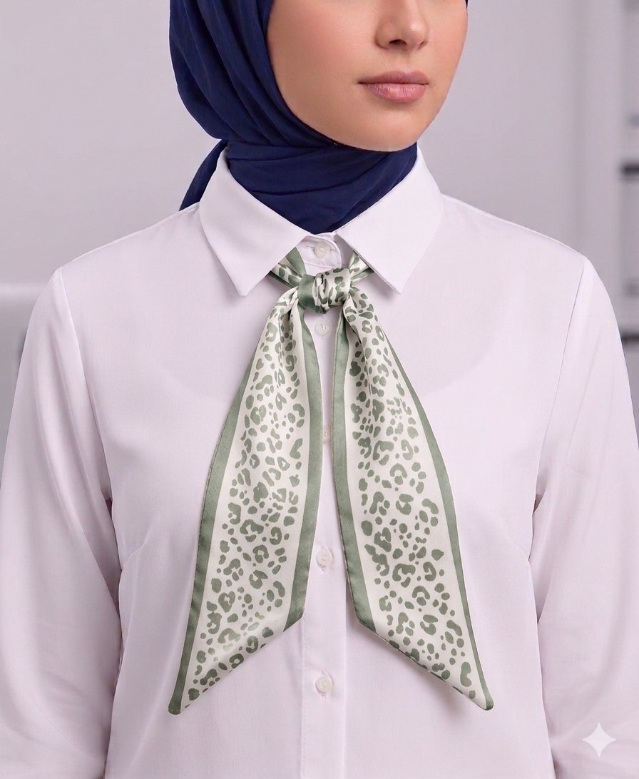 Paisley Pattern Silk Neck Scarf