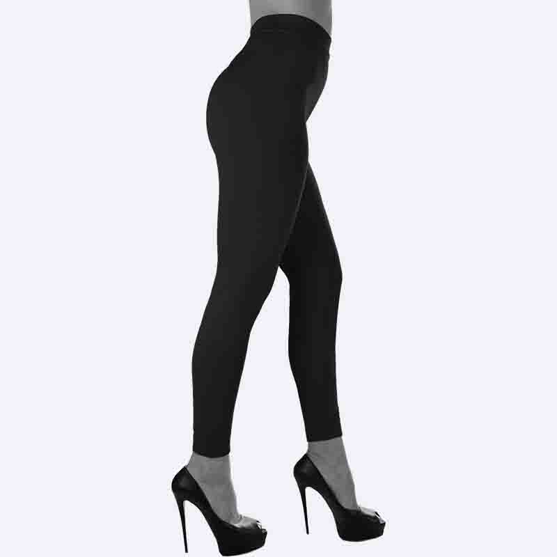 Women's Seamless Black Basic Leggings
