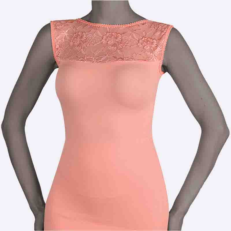 Lace Yoke Sleeveless Top