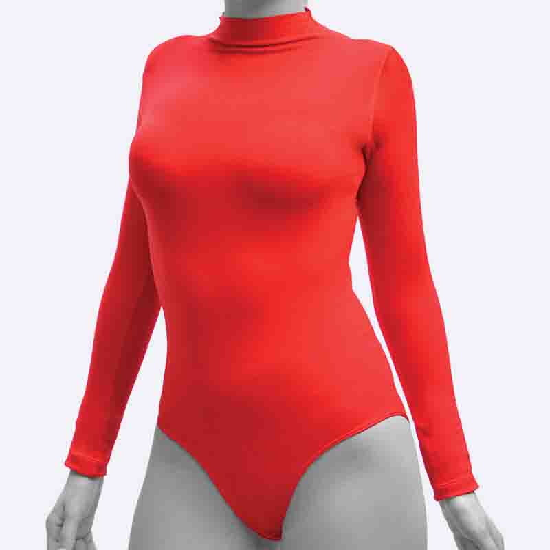 Long Sleeve Mock Neck Bodysuit