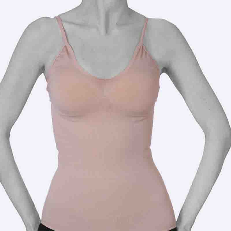Ribbed Camisole with Ruched Bust