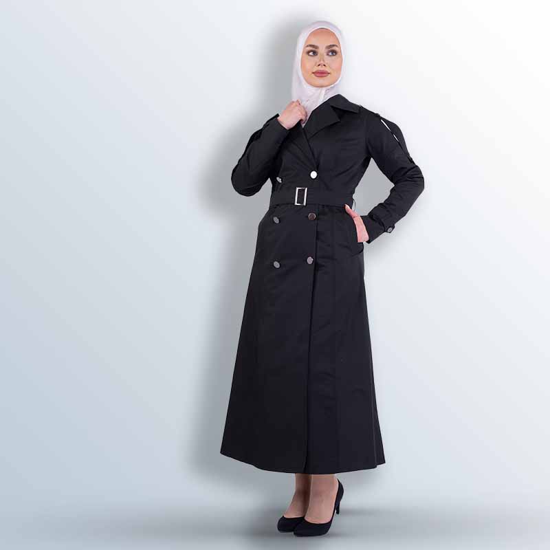 Women Coats with Two rows of buttons