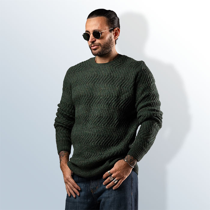 Knitted Sweater Round Neck