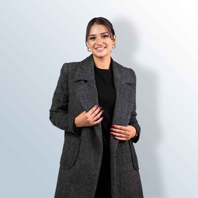 Tweed Long Coat