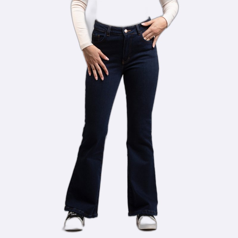 Retro Flare High-Waisted Jeans