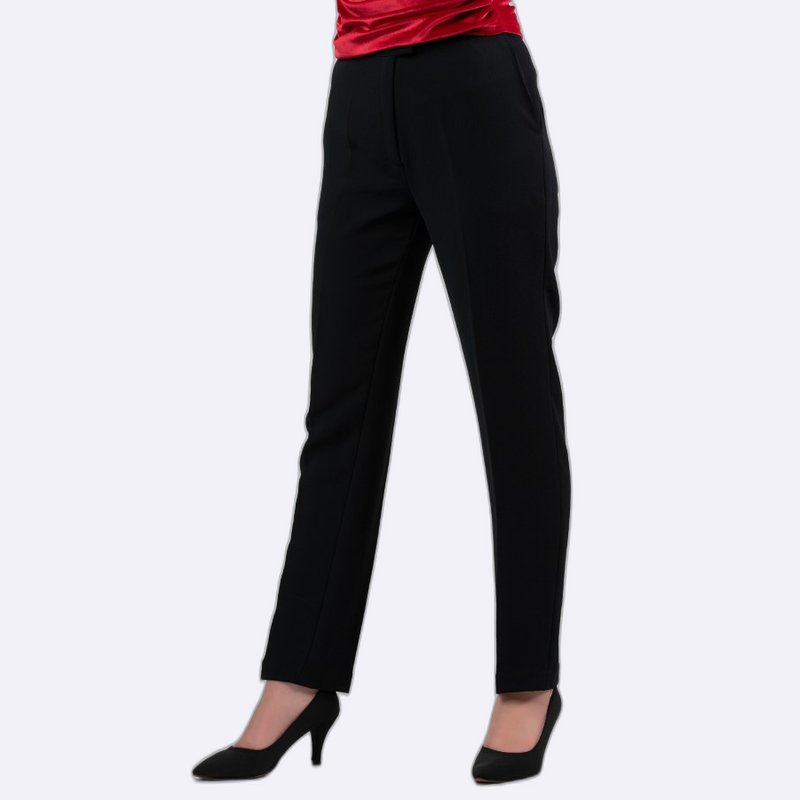 Elegant Black High-Waisted Trousers