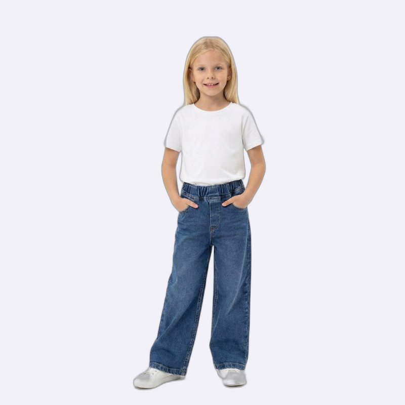 Kids' Wide-Leg Denim Jeans