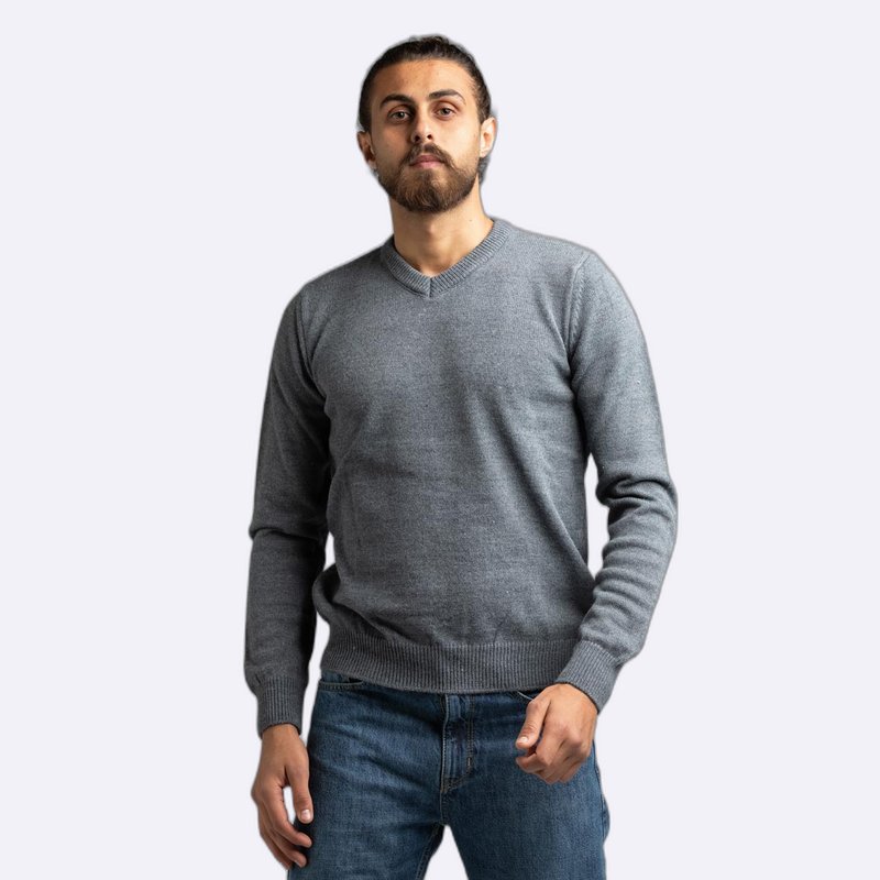 Men's V-Neck Knit Sweater