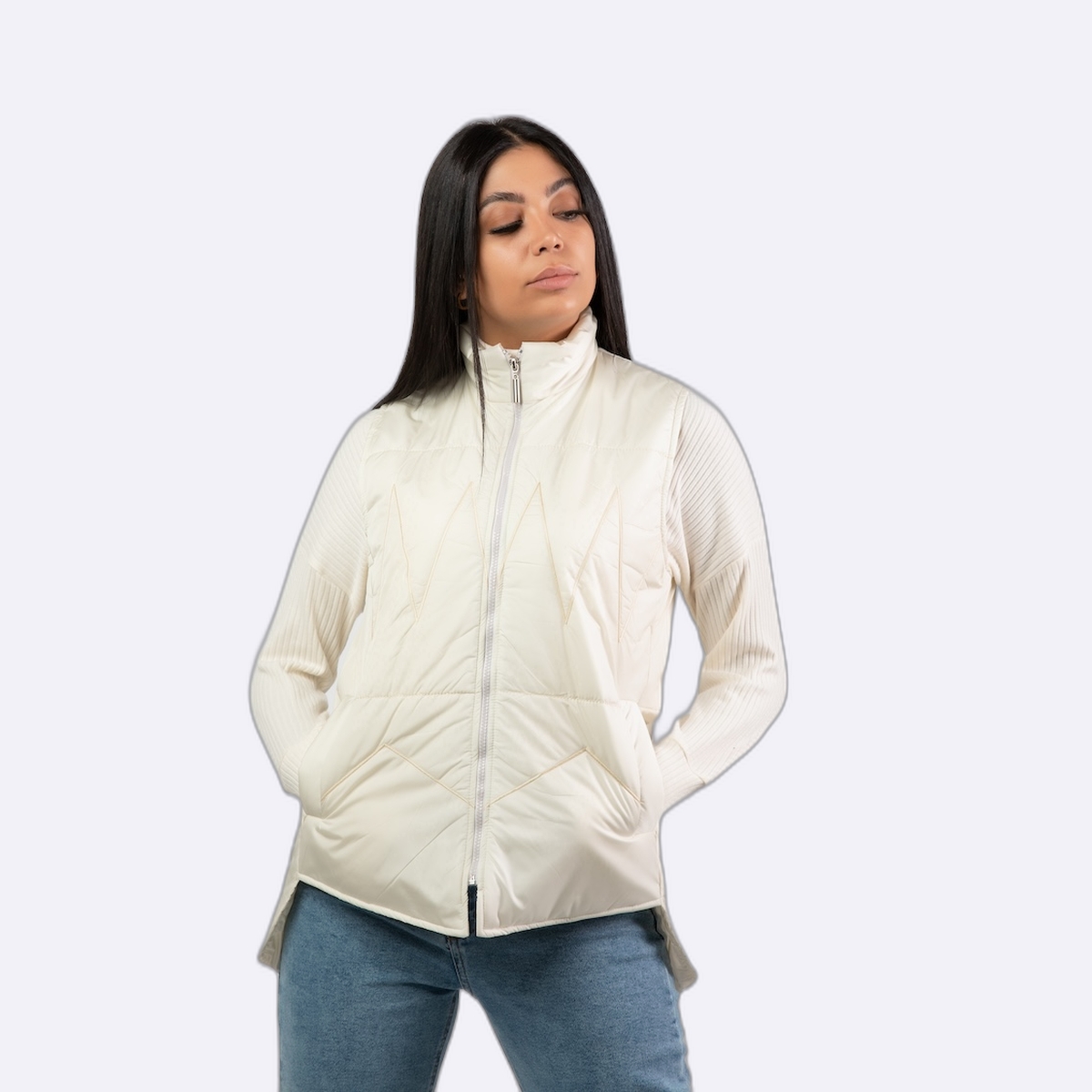 Cropped Plaid Jacket