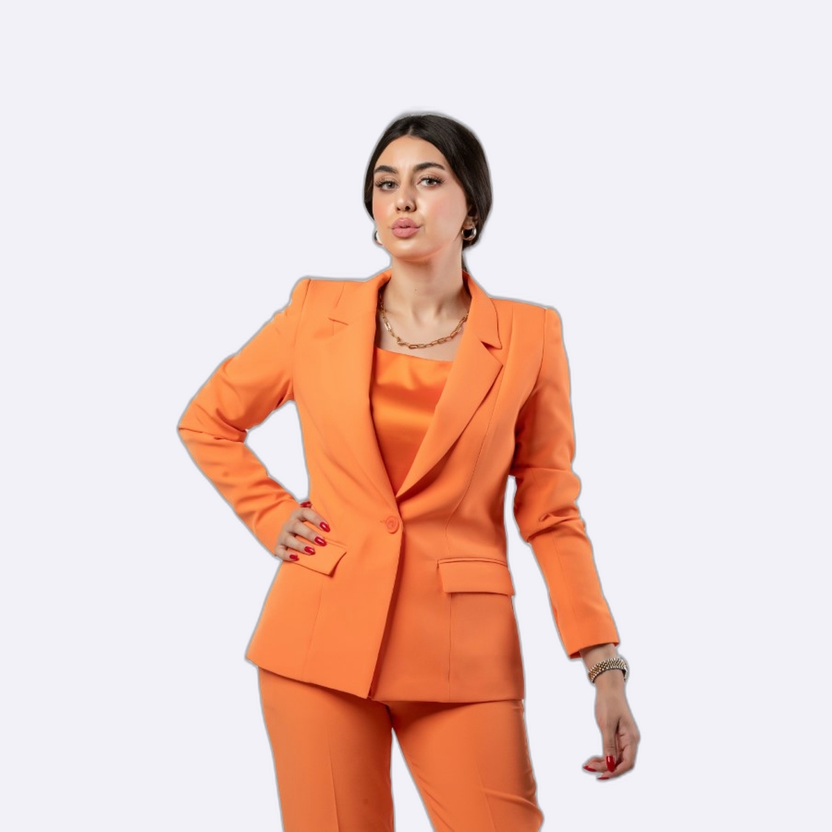 Structured Single Button Blazer